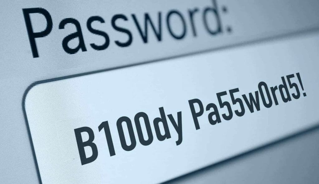 Bloody Passwords - Organisation is key